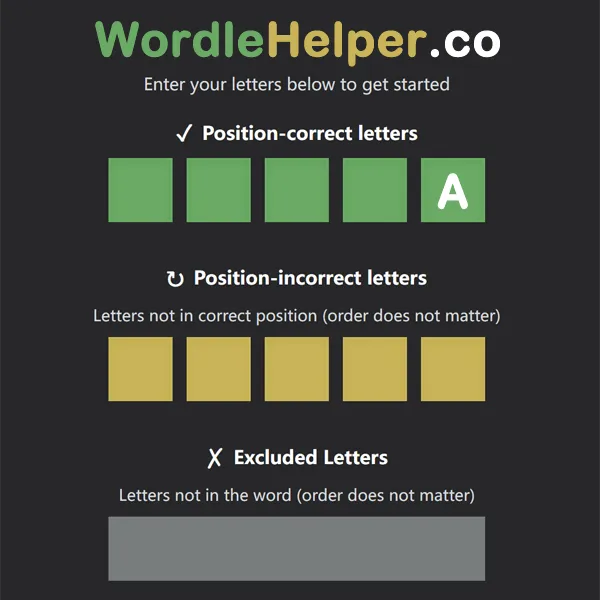 5-letter words ending in a