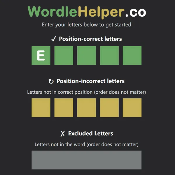 5-letter words starting with e